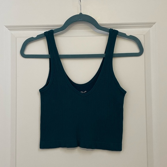 Crop Top Manches Longues Urban Outfitters - Couleur Grise, Coton, Occasion Très Bon état